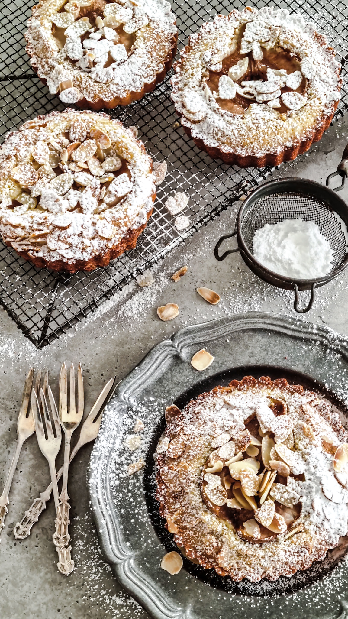 Pear Frangipane Tarts